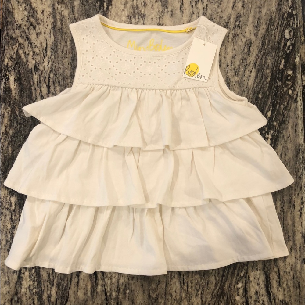 NWT Mini Boden 5-6yr ruffle top